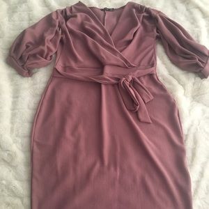 Pink Boohoo dress